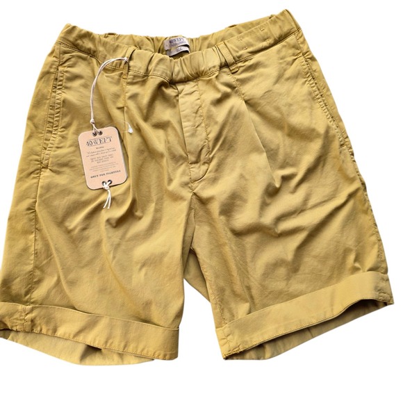 New 40WEFT Chino Shorts Men's 32 Dark Beige  Stretch  #1143 - Picture 1 of 6